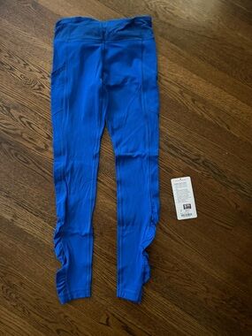 lululemon athletica Royal Blue Speed Tight Leggings with Ruched Ankles